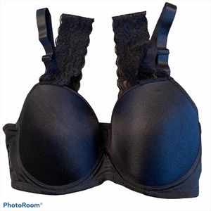 Angelina Black Underwire Bra NWOT Size 38D